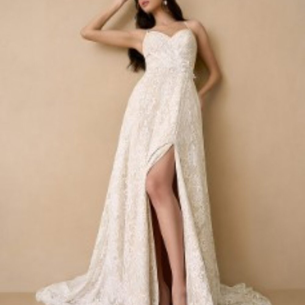 Azazie Camari Wedding Dress Size 8